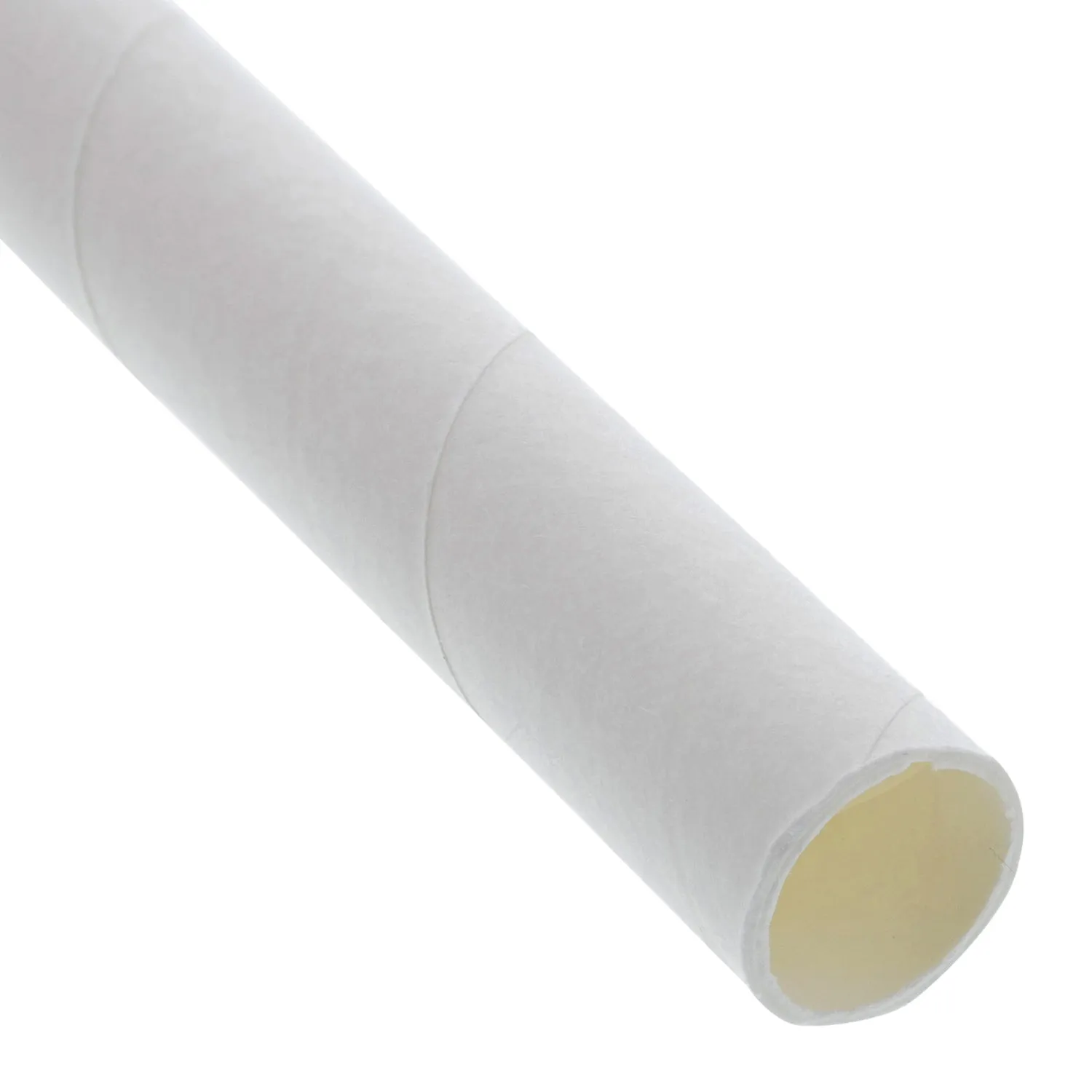 10.25" White Wrapped Giant Paper Straws, Case of 3,600