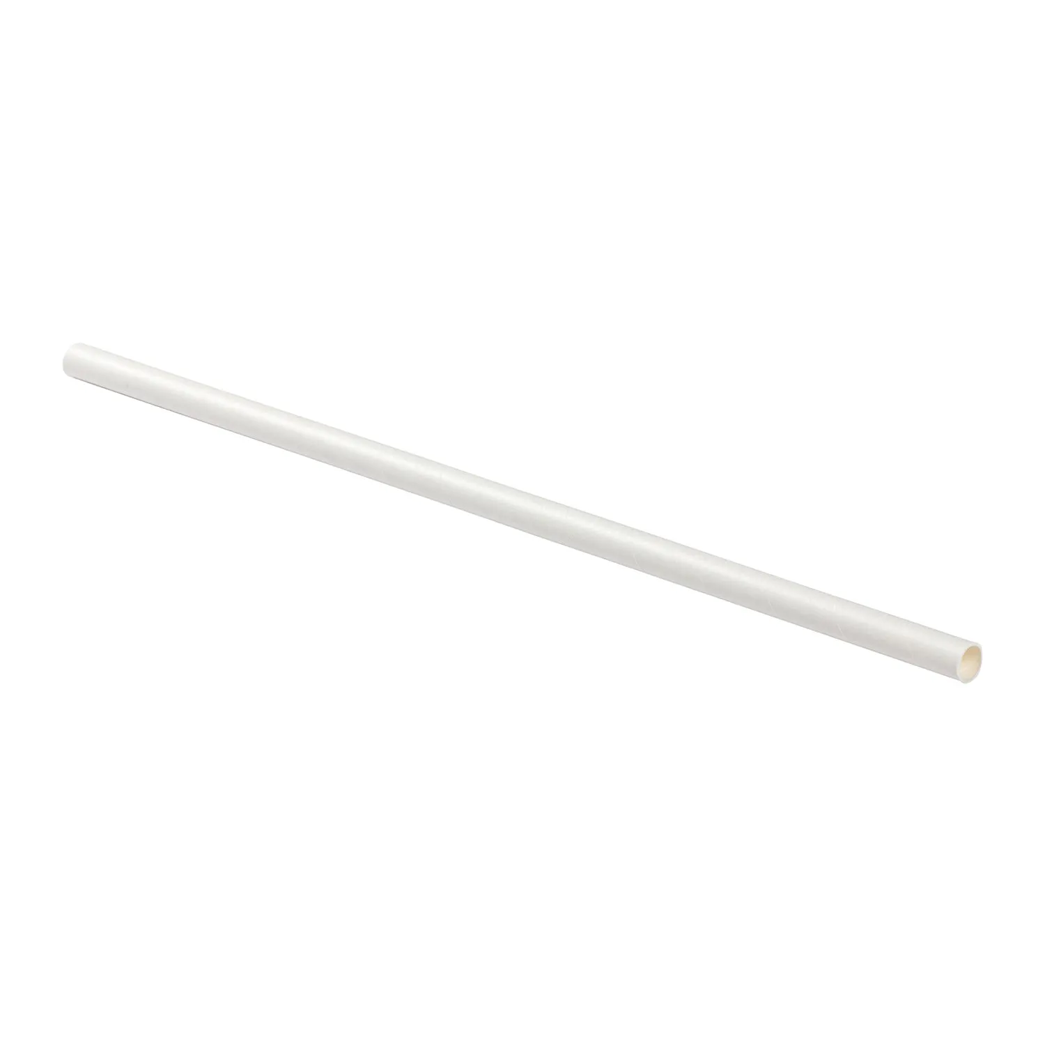 10.25" White Wrapped Giant Paper Straws, Case of 3,600