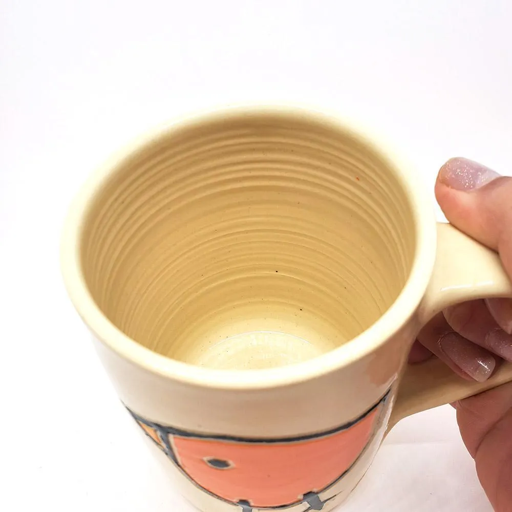12oz Mug - Orange Bird by Susan Stone Design