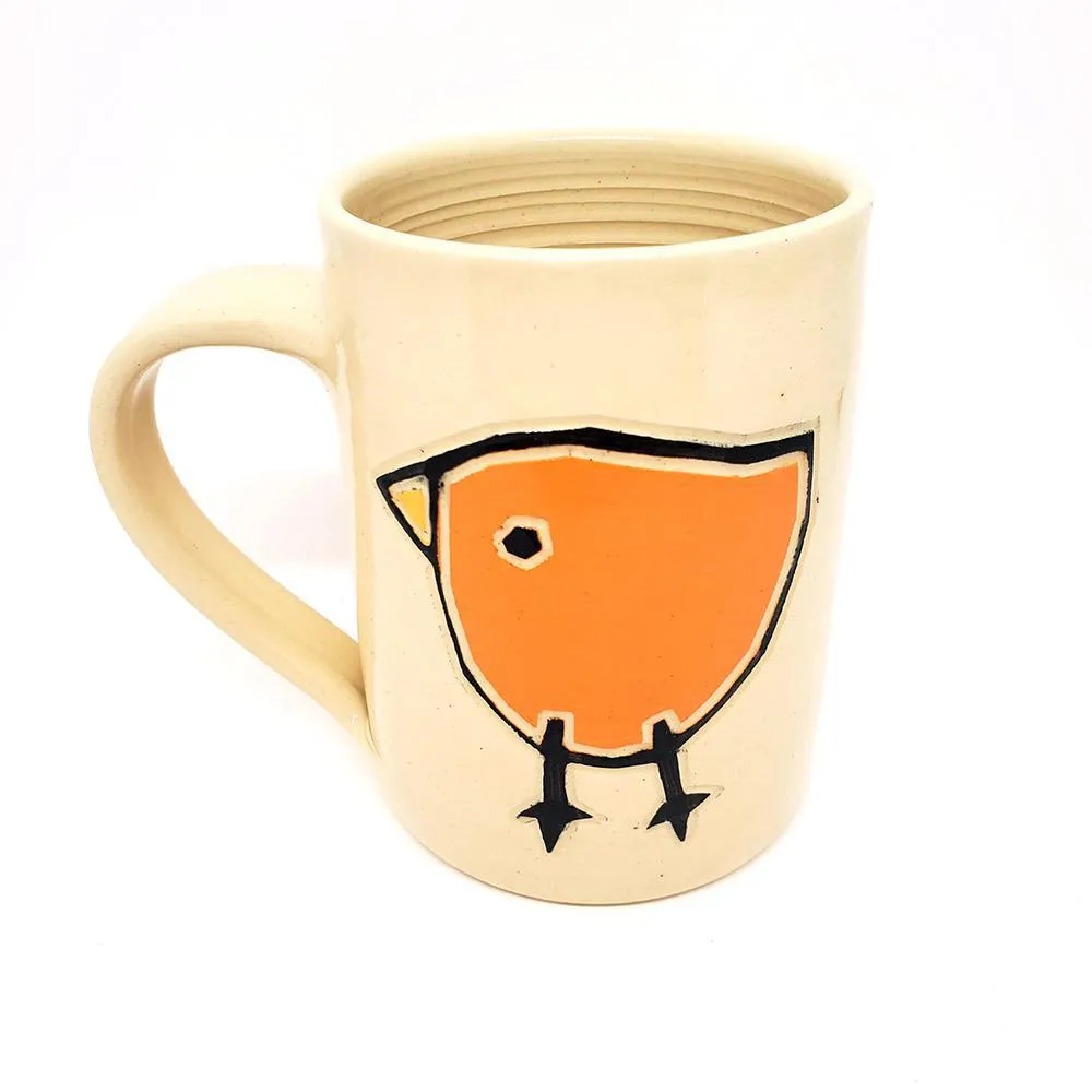 12oz Mug - Orange Bird by Susan Stone Design