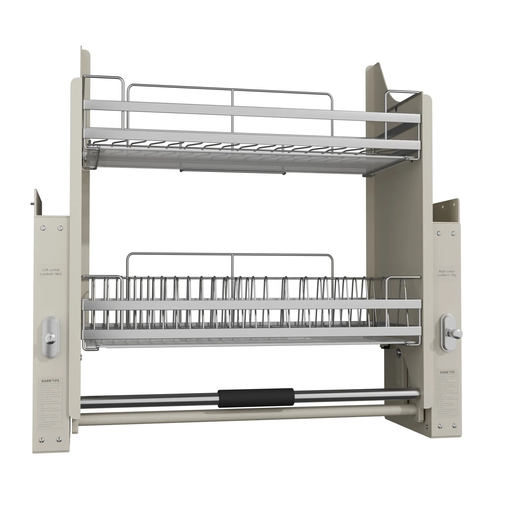 2 Tier Pull-Out Cabinet Organizer Drop Down-900MM