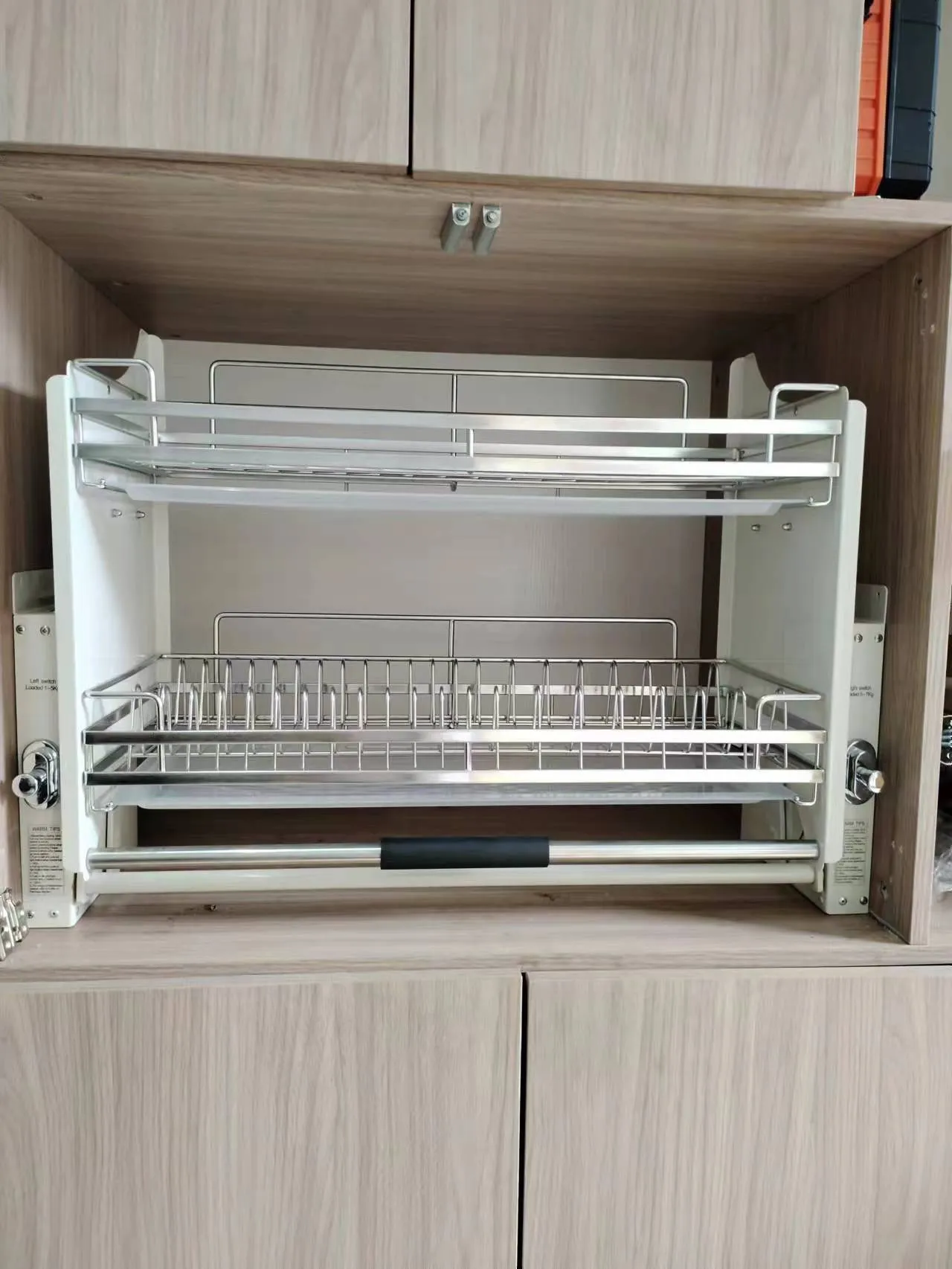 2 Tier Pull-Out Cabinet Organizer Drop Down-900MM