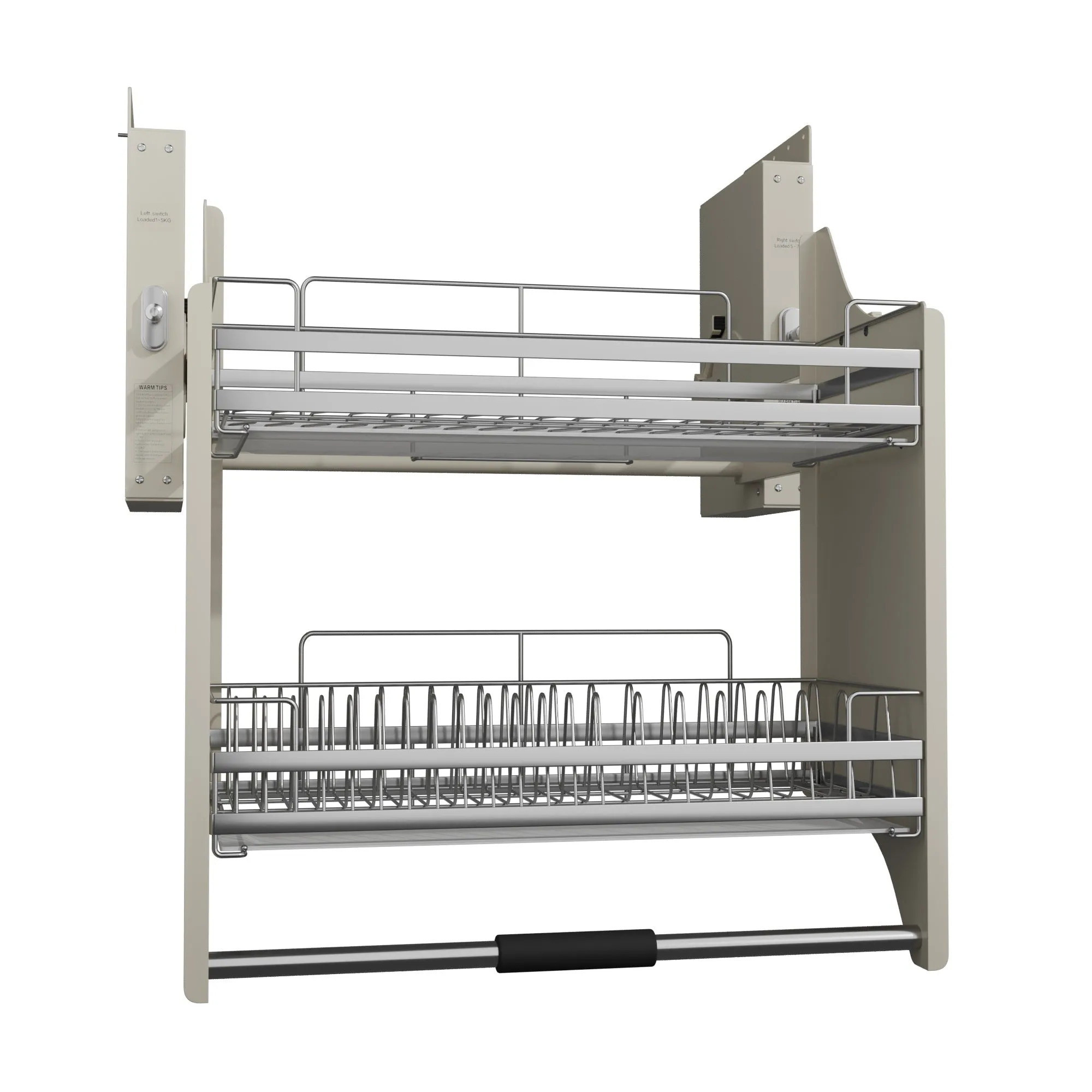 2 Tier Pull-Out Cabinet Organizer Drop Down-900MM