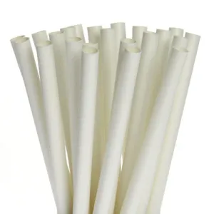 8mm Plastic Straws Wrapped Triple Thick 1000pack
