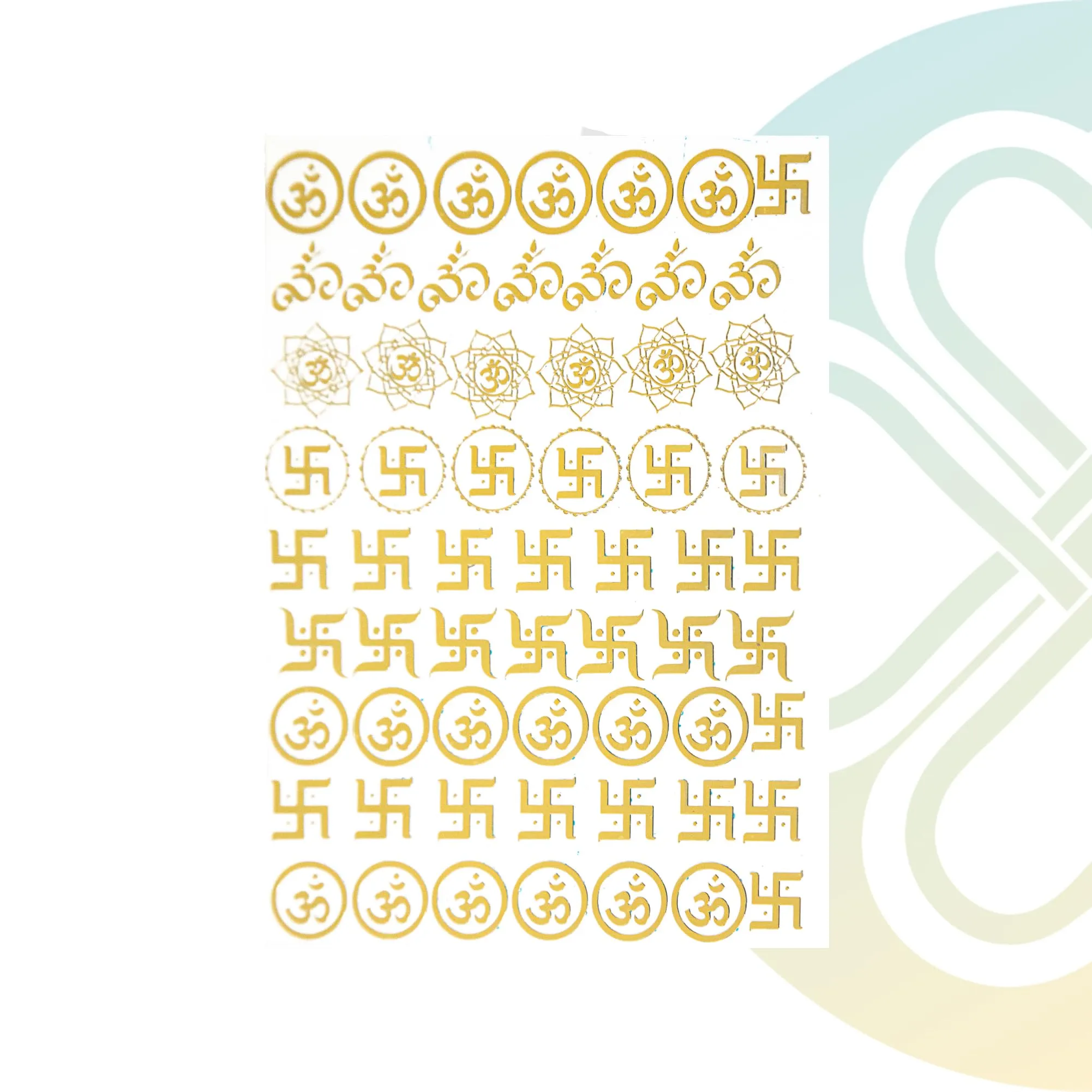 A6 Rakhi 3.0 Joy Art Sticker | Premium Golden Color Sticker Sheet for Resin Art & DIY Craft | Self Adhesive & Easy to Use
