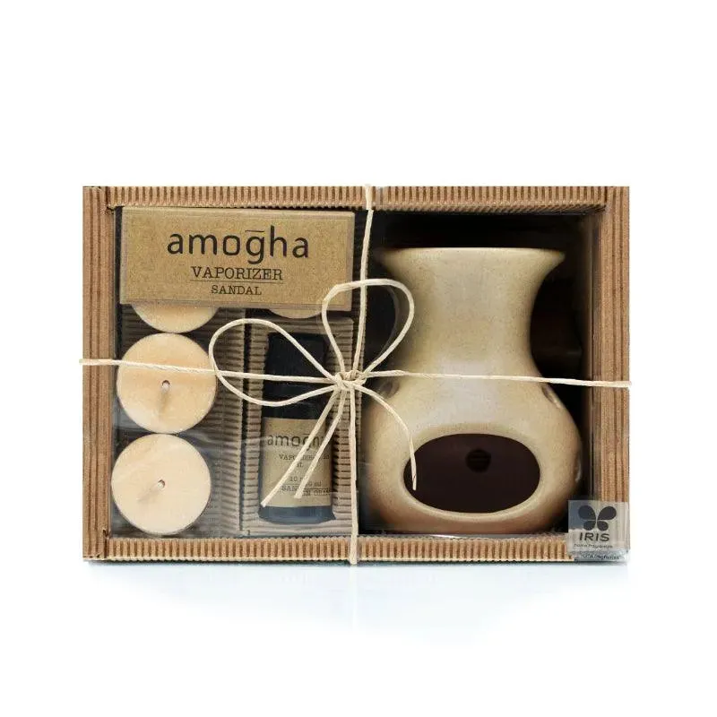 Amogha Oil Burner | 10 ml Diffuser Oil | Multiple Fragnance  | 8 x 3 x 5 inches