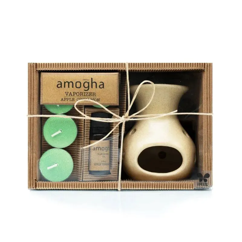 Amogha Oil Burner | 10 ml Diffuser Oil | Multiple Fragnance  | 8 x 3 x 5 inches