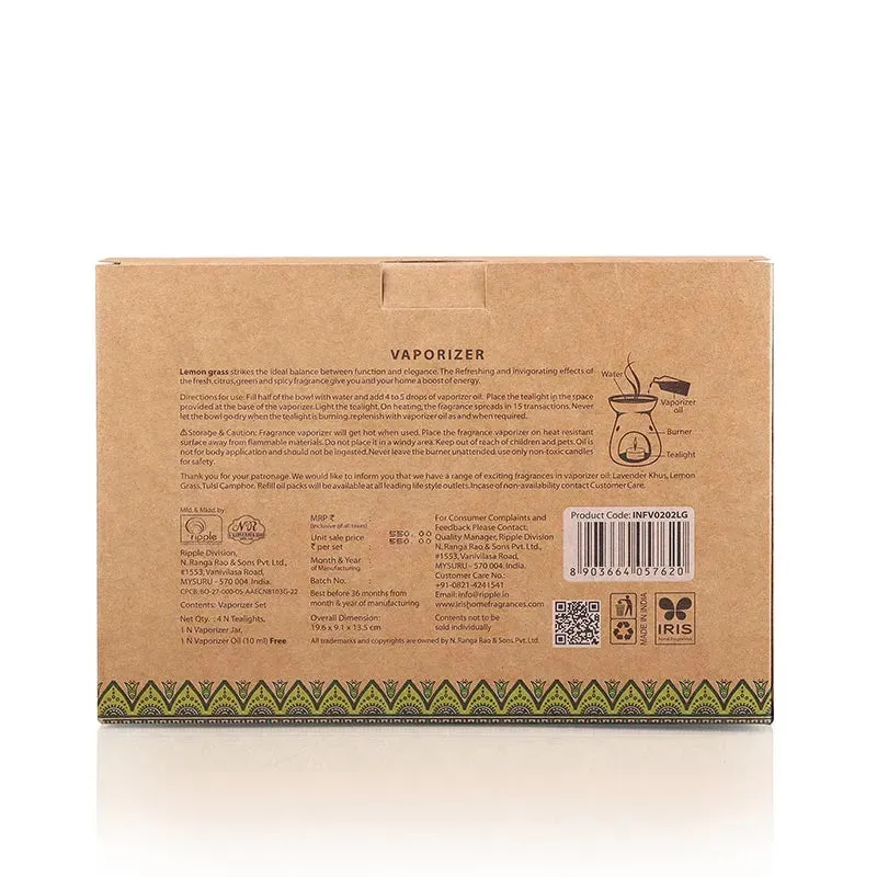 Amogha Oil Burner | 10 ml Diffuser Oil | Multiple Fragnance  | 8 x 3 x 5 inches