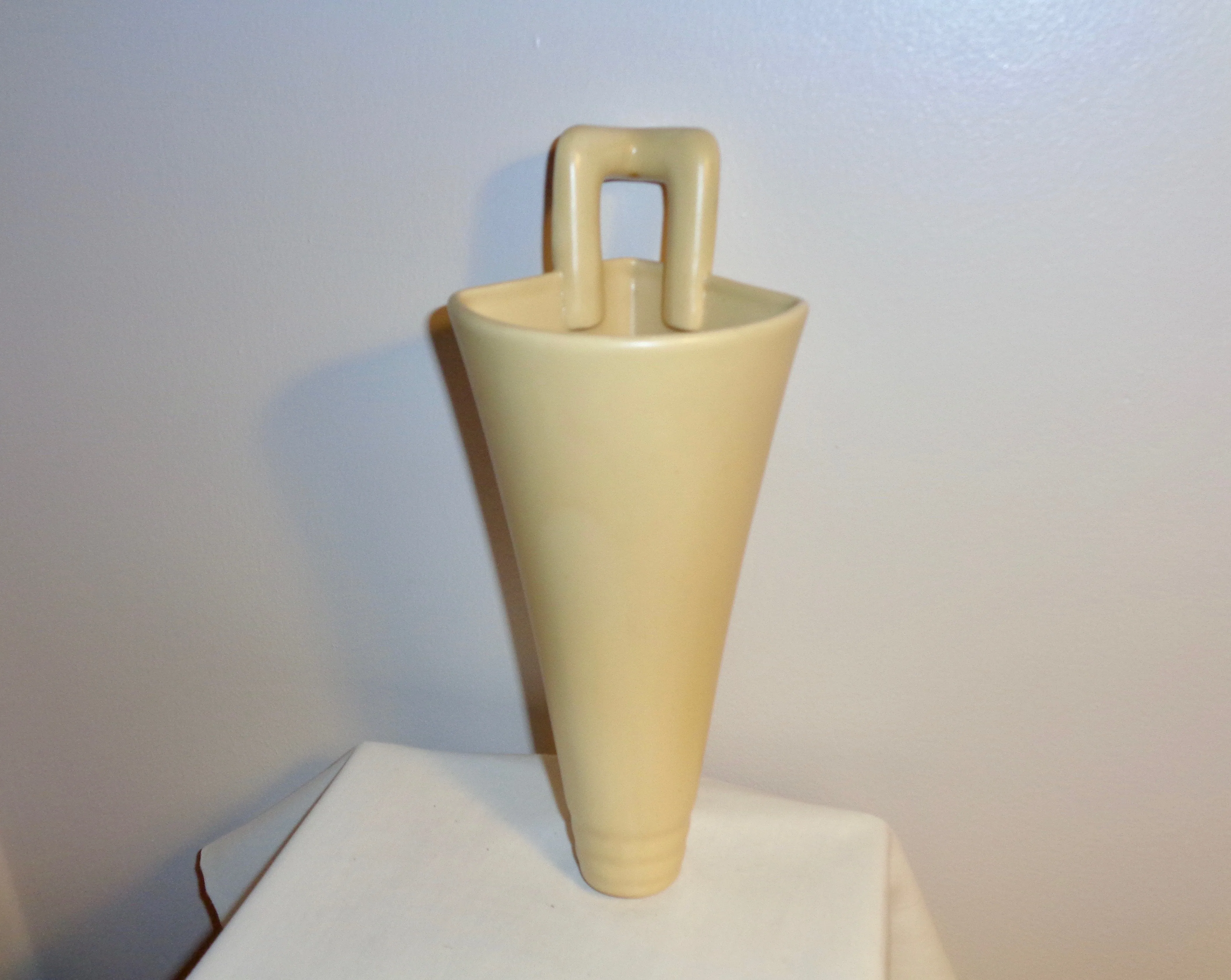 Art Deco 1930s Gray's Pottery Corner Wall Pocket Vase