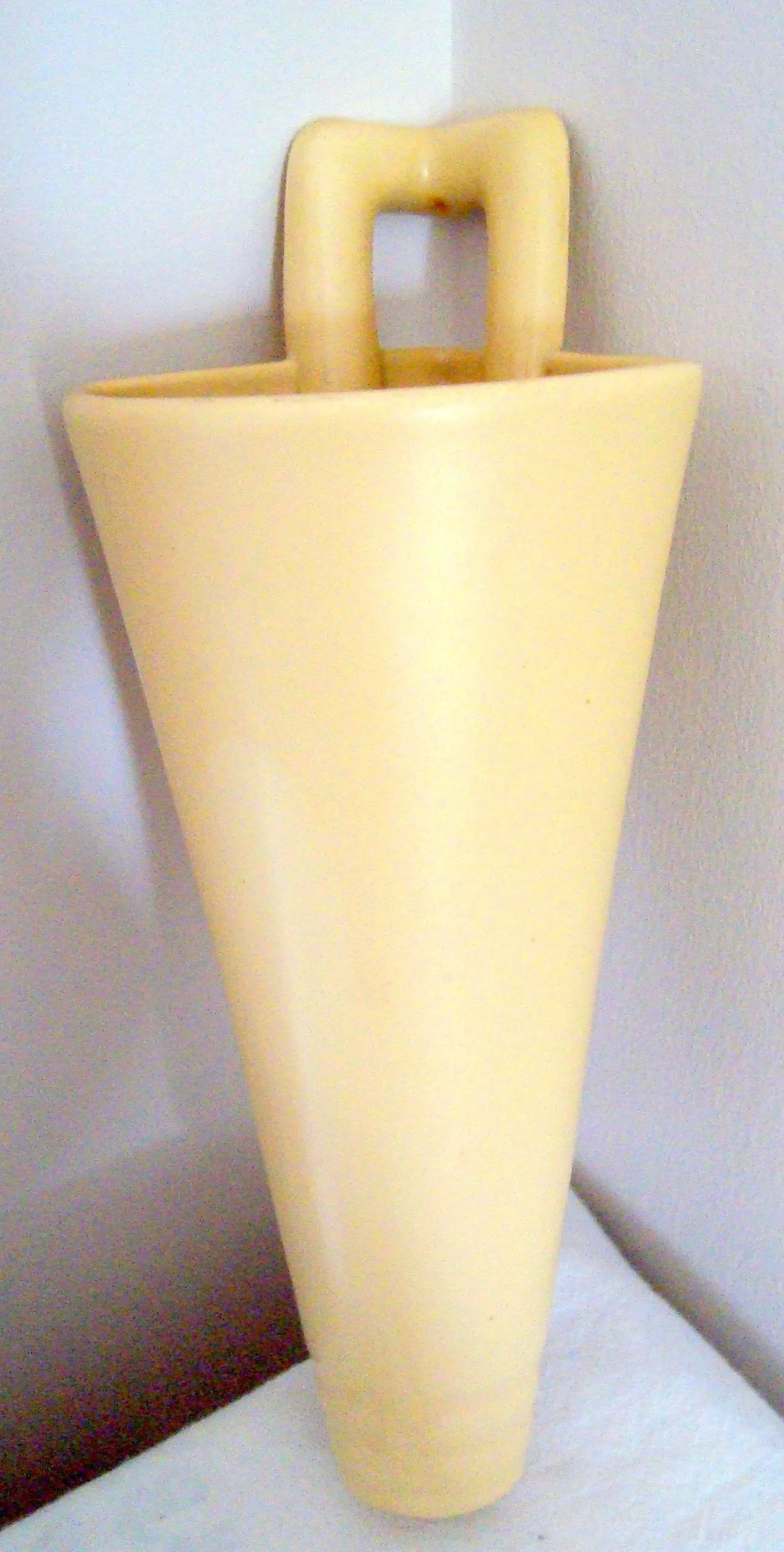 Art Deco 1930s Gray's Pottery Corner Wall Pocket Vase