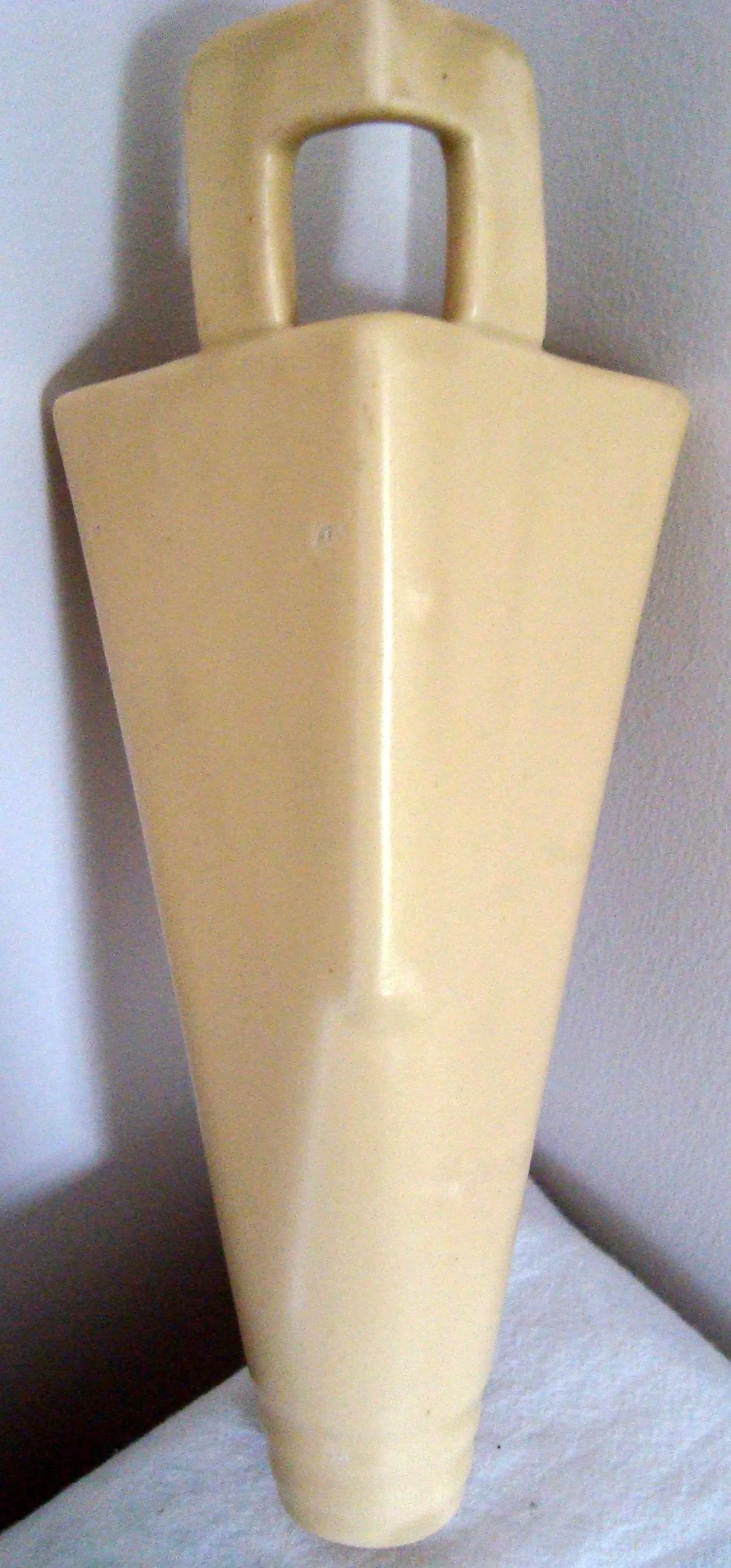 Art Deco 1930s Gray's Pottery Corner Wall Pocket Vase