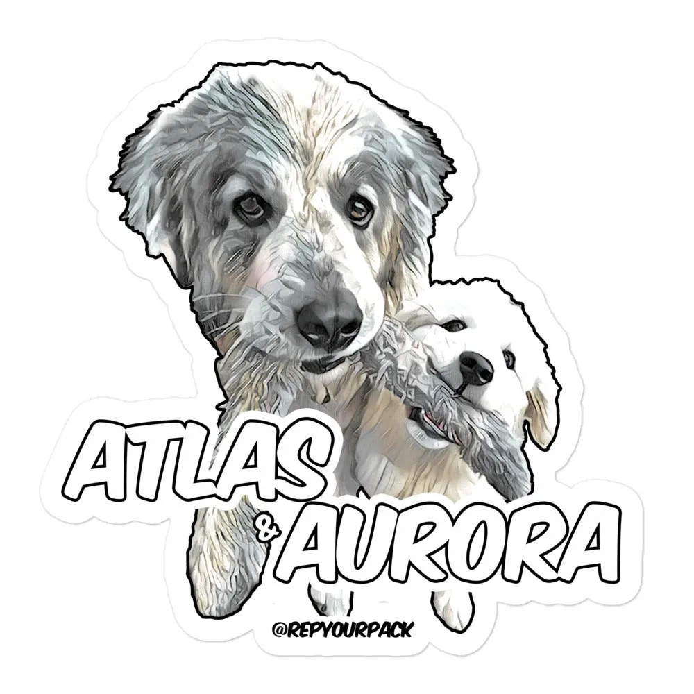 Atlas & Aurora stickers