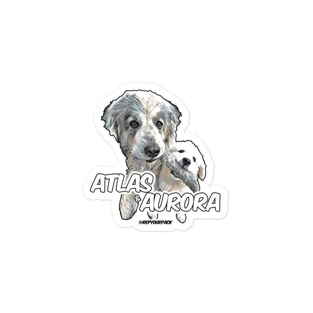 Atlas & Aurora stickers