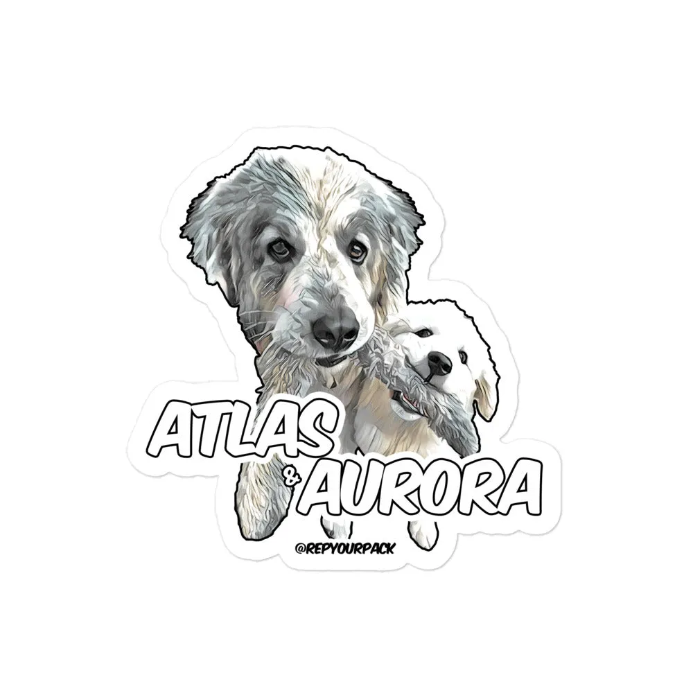Atlas & Aurora stickers