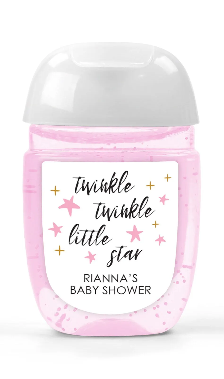 Baby Shower Sanitizer Favor Labels   Twinkle Twinkle Little Star Hand Sanitizer Labels, Gender Reveal Baby Shower - Set of 30 Labels