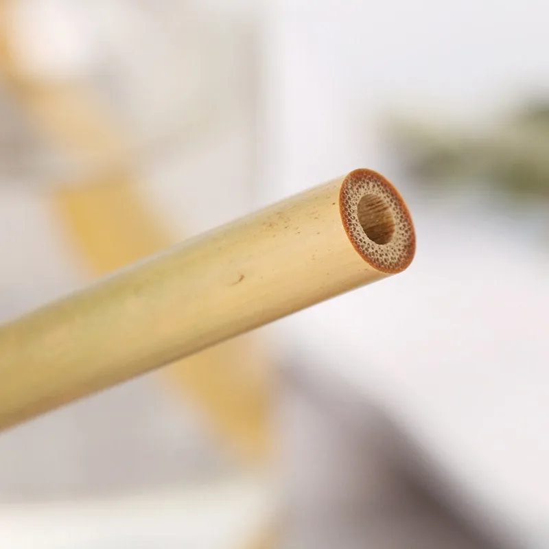 Bamboo Straws | Natural Reusable Bamboo Drinking Straw Set | Eco Friendly Gift | Zero Waste