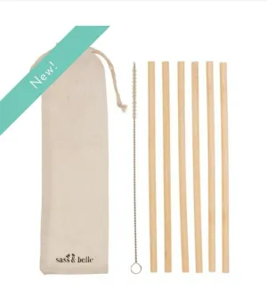 BAMBOO STRAWS - SET OF 6