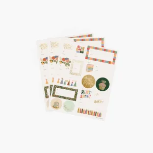 Birthday Cake Gift Stickers (Pack of 3)