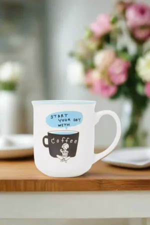 Blue Printed Coffee Mug