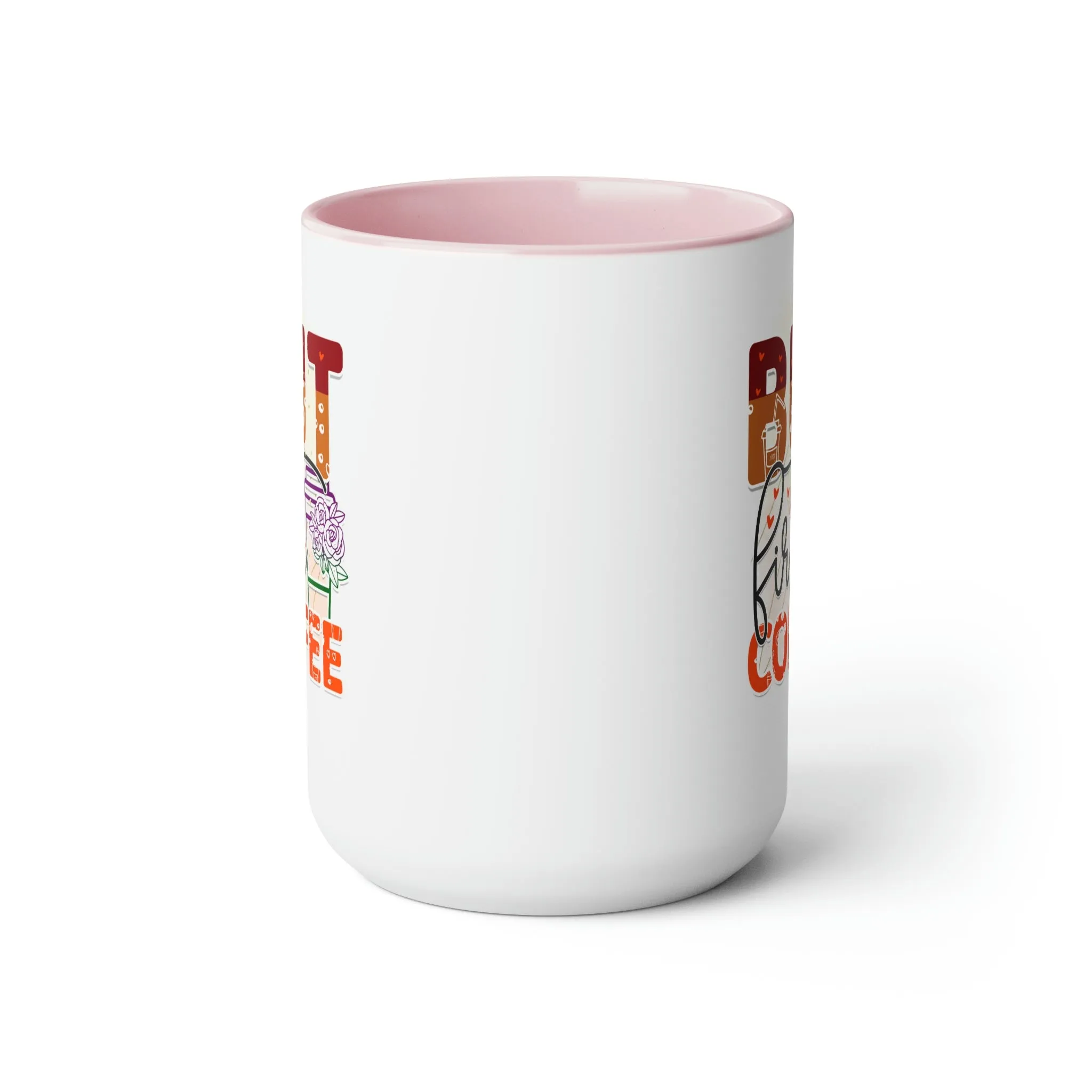 But first, coffee 15oz Two-Tone Coffee Mug
