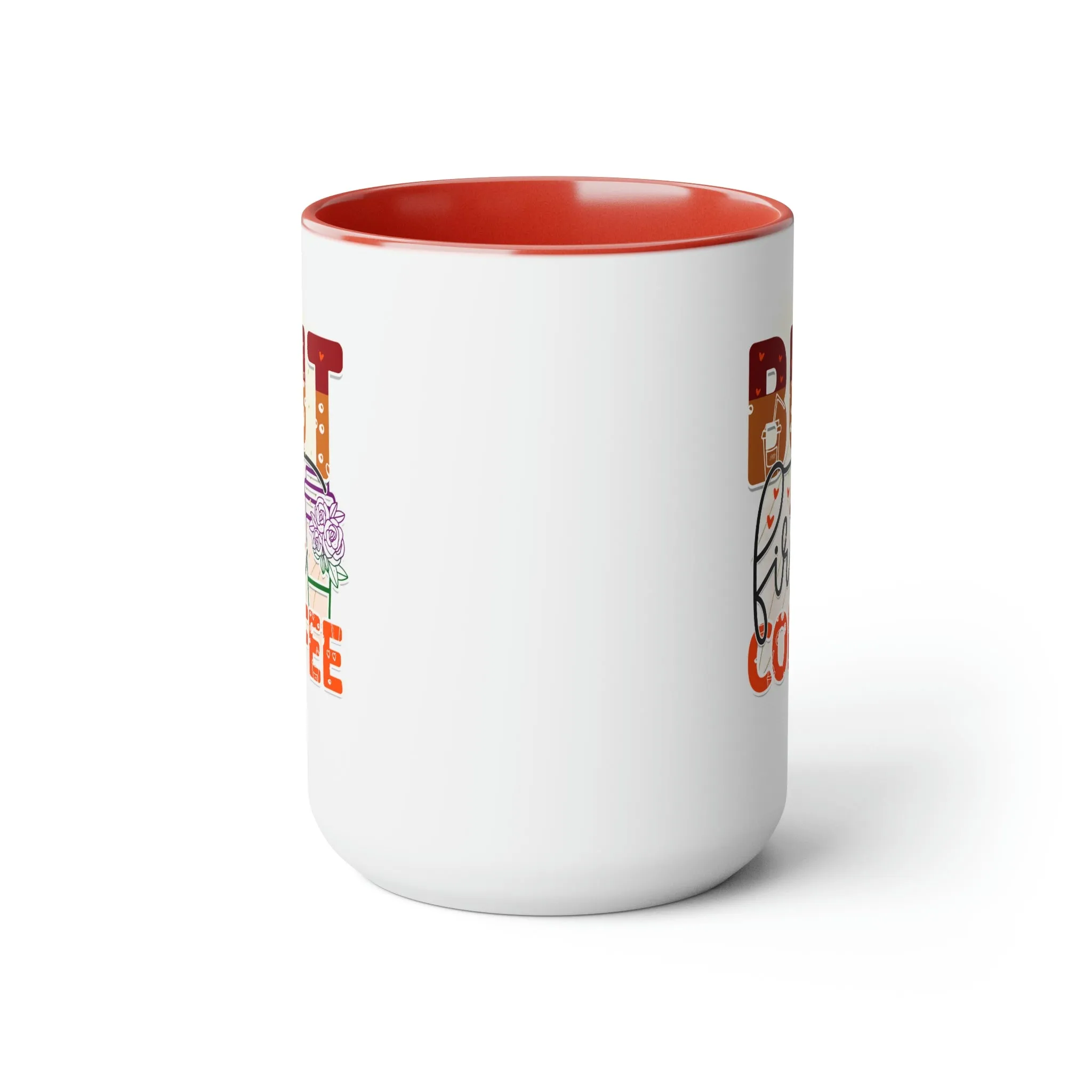 But first, coffee 15oz Two-Tone Coffee Mug