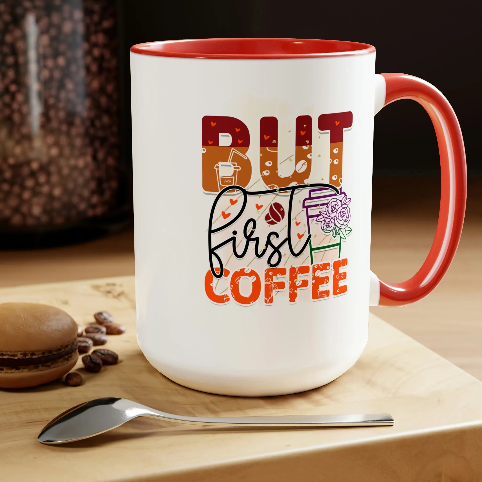 But first, coffee 15oz Two-Tone Coffee Mug