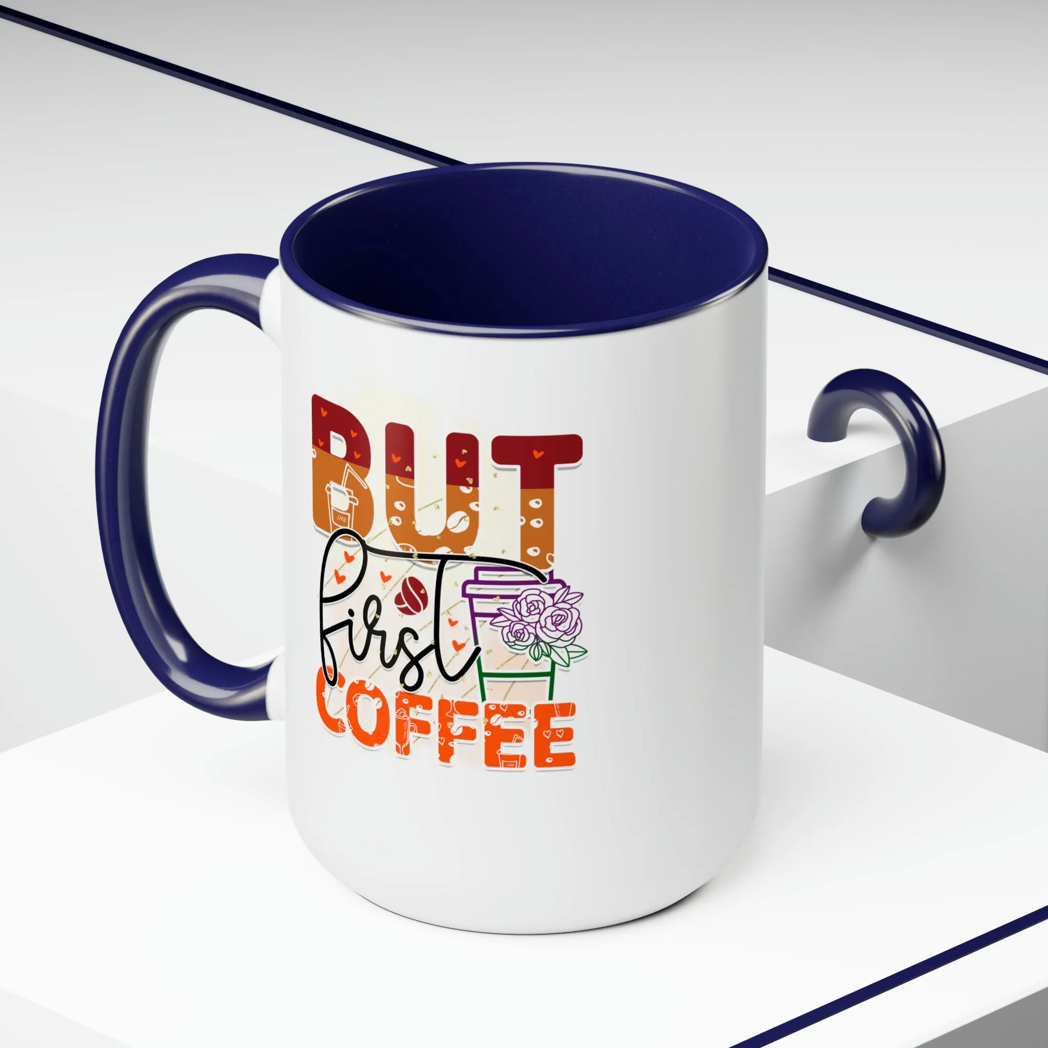 But first, coffee 15oz Two-Tone Coffee Mug
