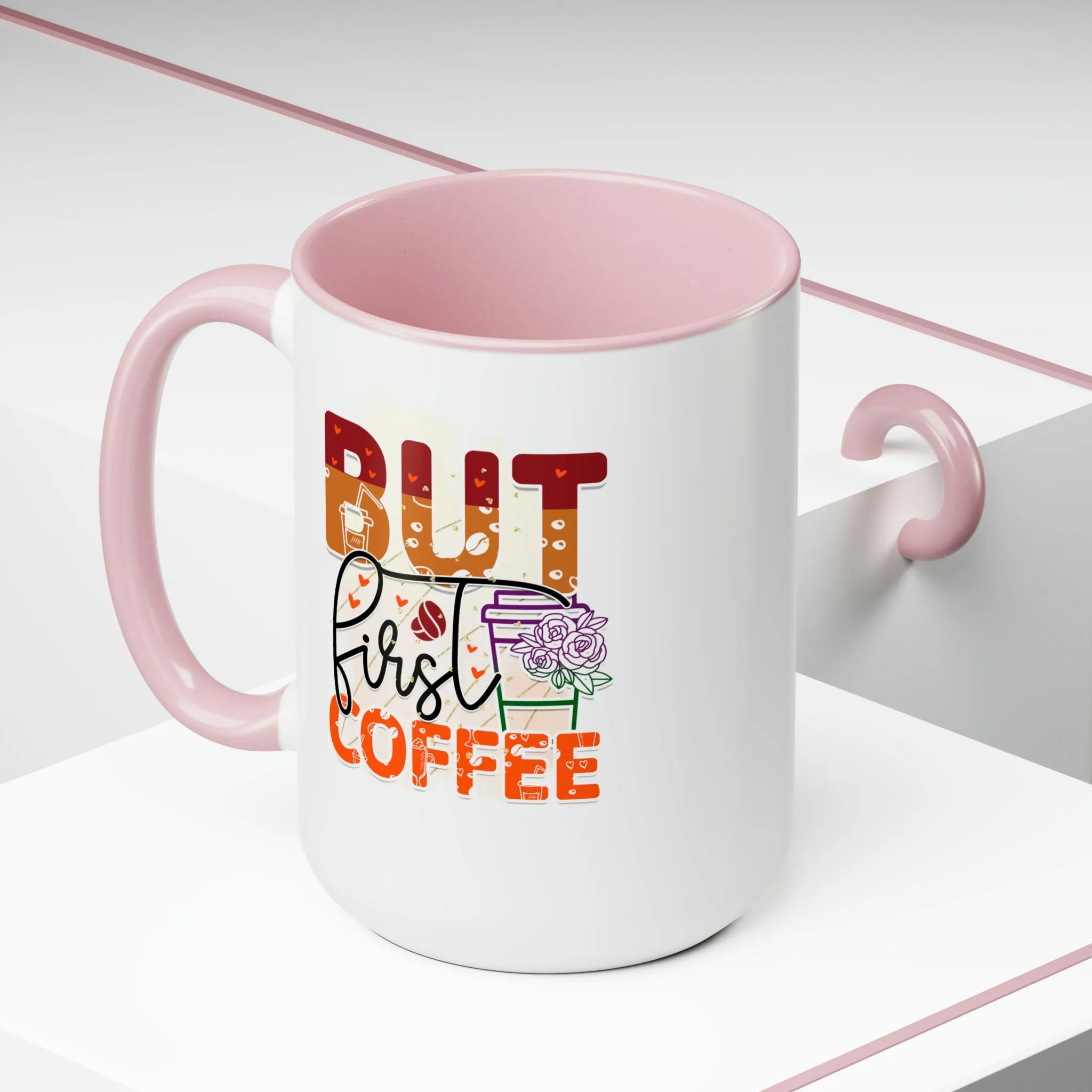 But first, coffee 15oz Two-Tone Coffee Mug