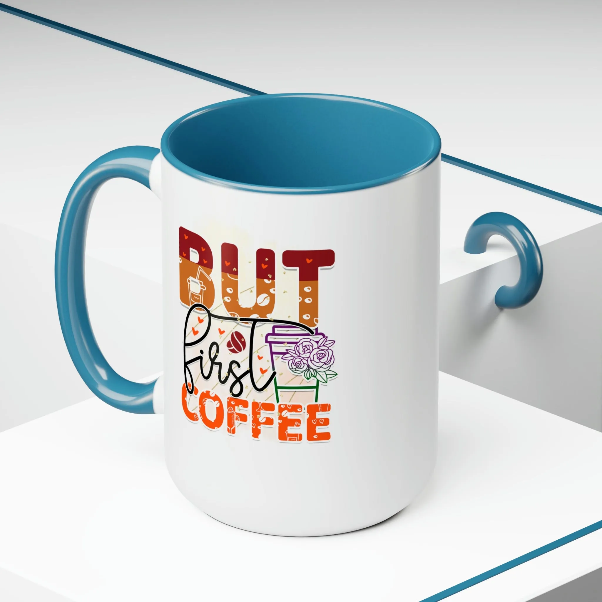 But first, coffee 15oz Two-Tone Coffee Mug