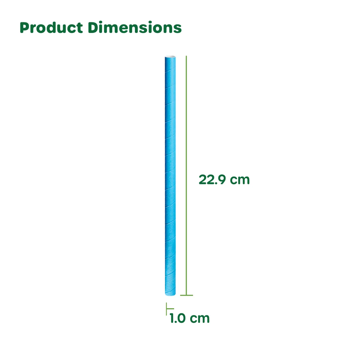 [Case of 2000] 10 mm Paper Smoothie Straws