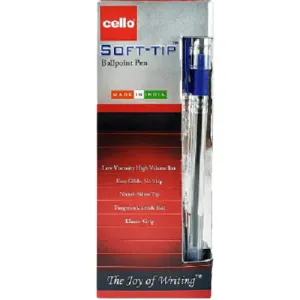 Cello Soft tip 0.7mm Blue - (Box of 12)