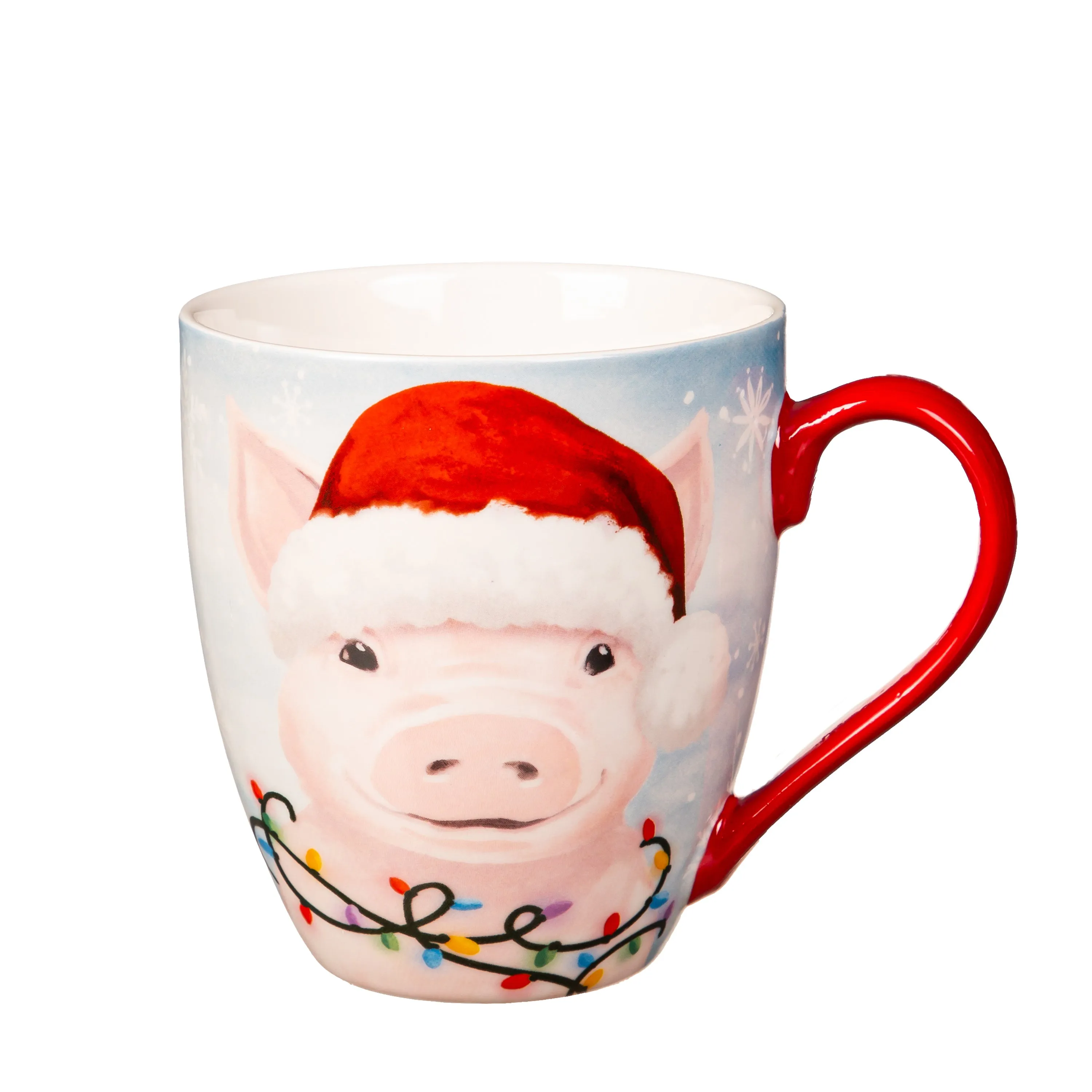 Ceramic Cups O' Java, 17oz., w/ Gift Box, Christmas Farm
