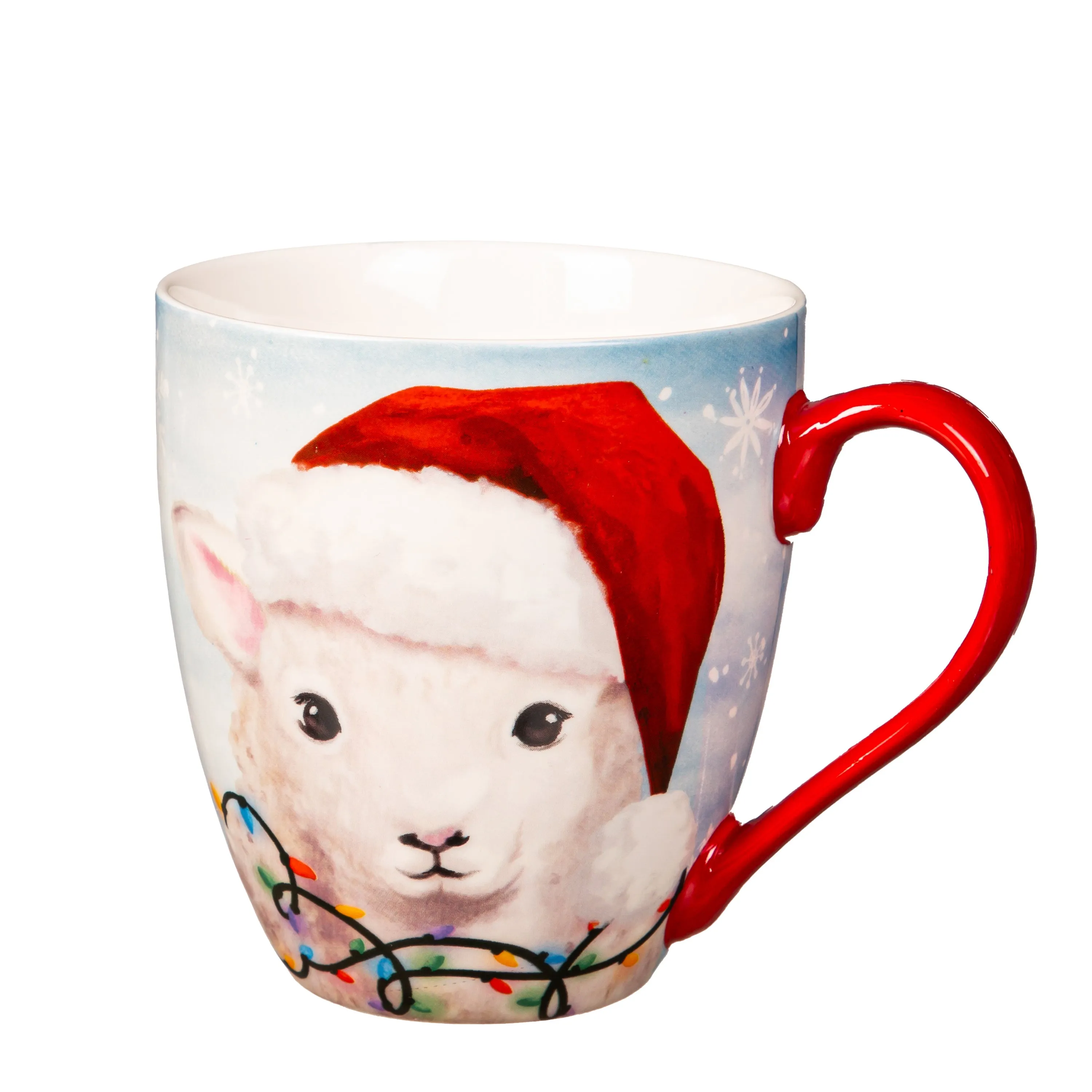 Ceramic Cups O' Java, 17oz., w/ Gift Box, Christmas Farm