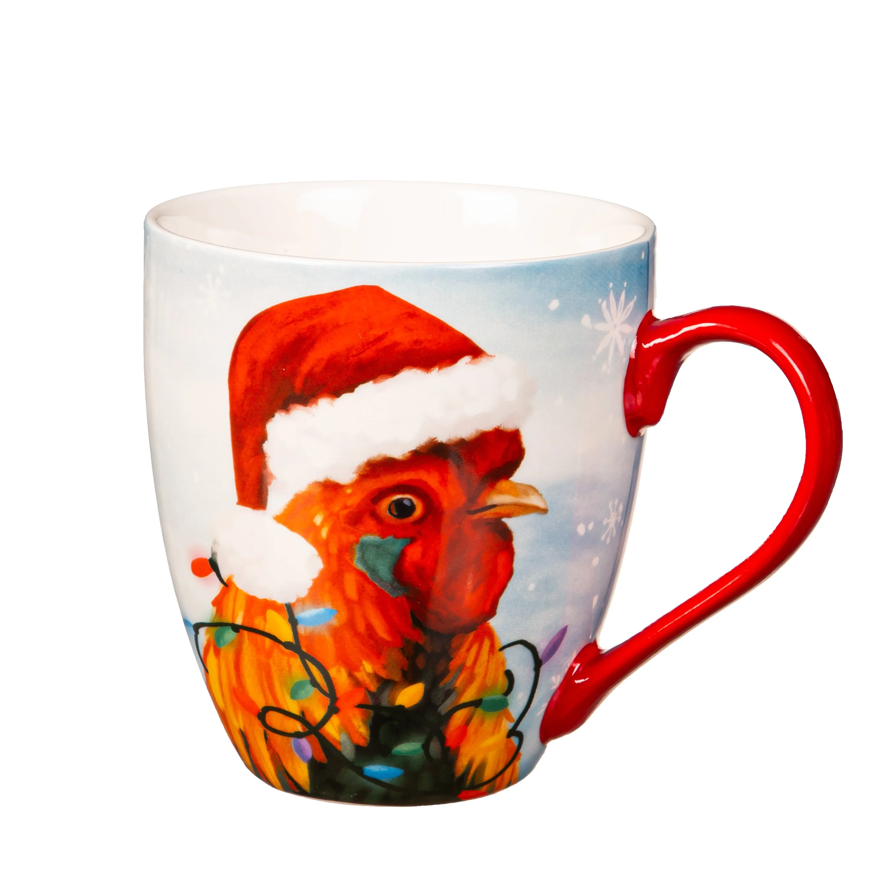 Ceramic Cups O' Java, 17oz., w/ Gift Box, Christmas Farm