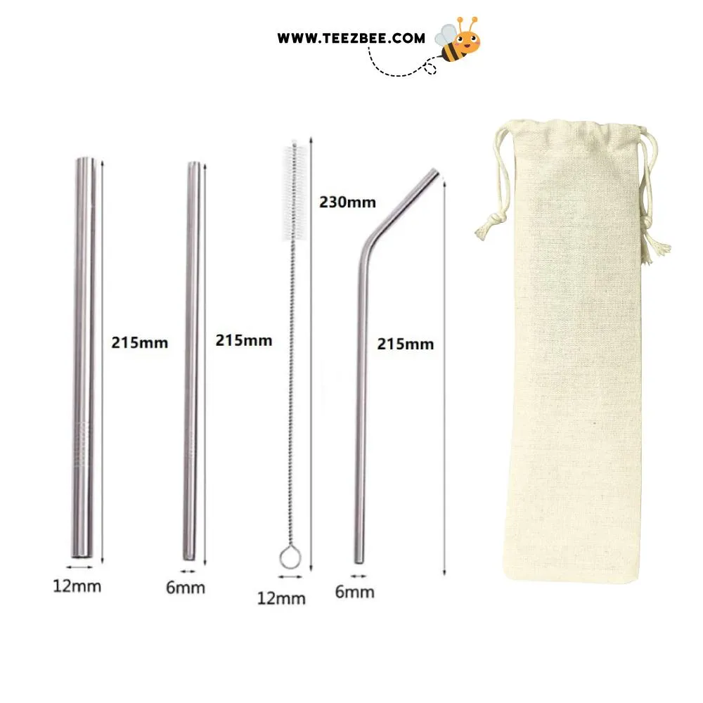 Christmas Gifts Eco-friendly Reusable Straw Set [FREE Custom Add Name]