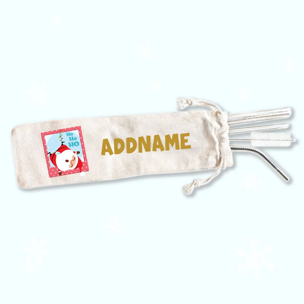 Christmas Gifts Eco-friendly Reusable Straw Set [FREE Custom Add Name]