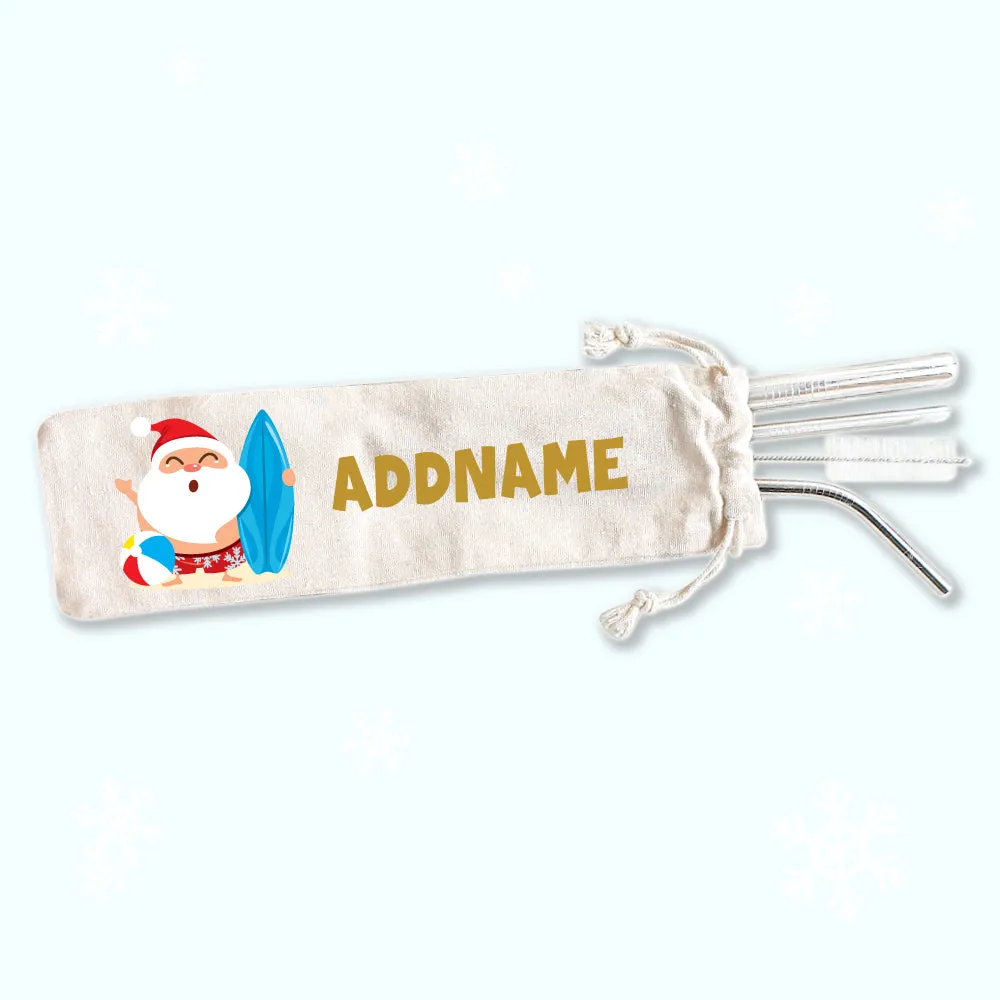 Christmas Gifts Eco-friendly Reusable Straw Set [FREE Custom Add Name]