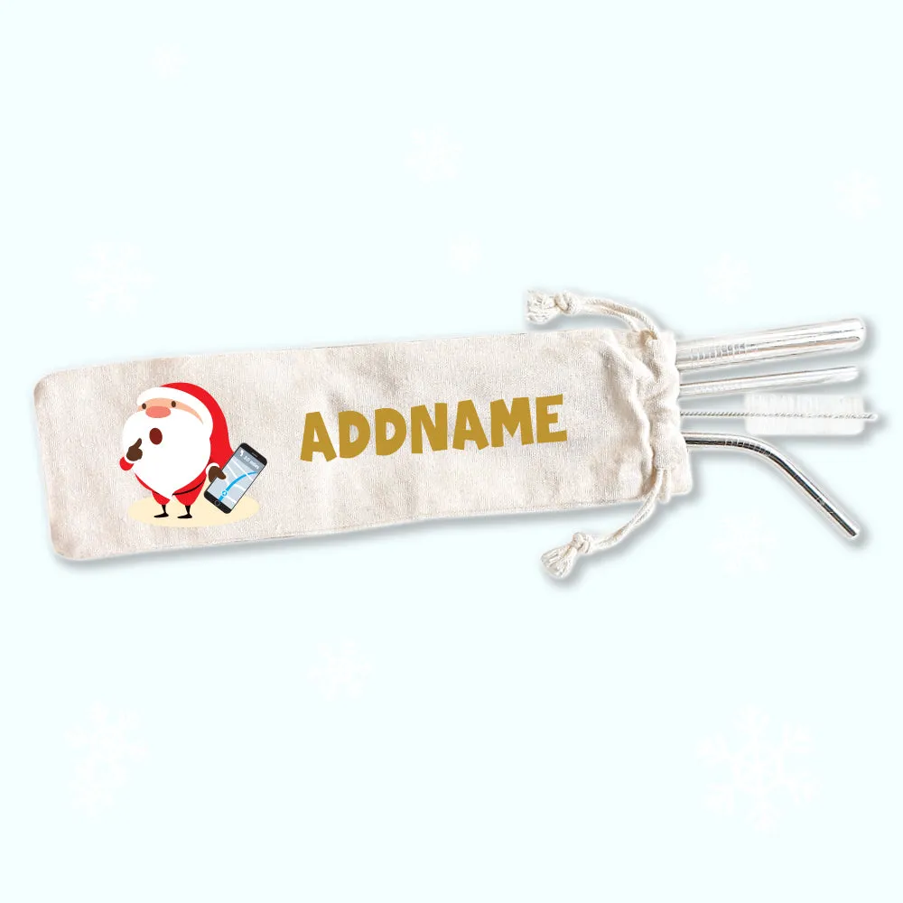 Christmas Gifts Eco-friendly Reusable Straw Set [FREE Custom Add Name]