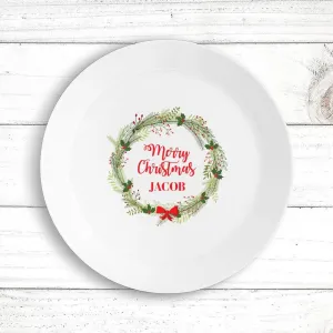 Christmas Wreath Kids' Plate
