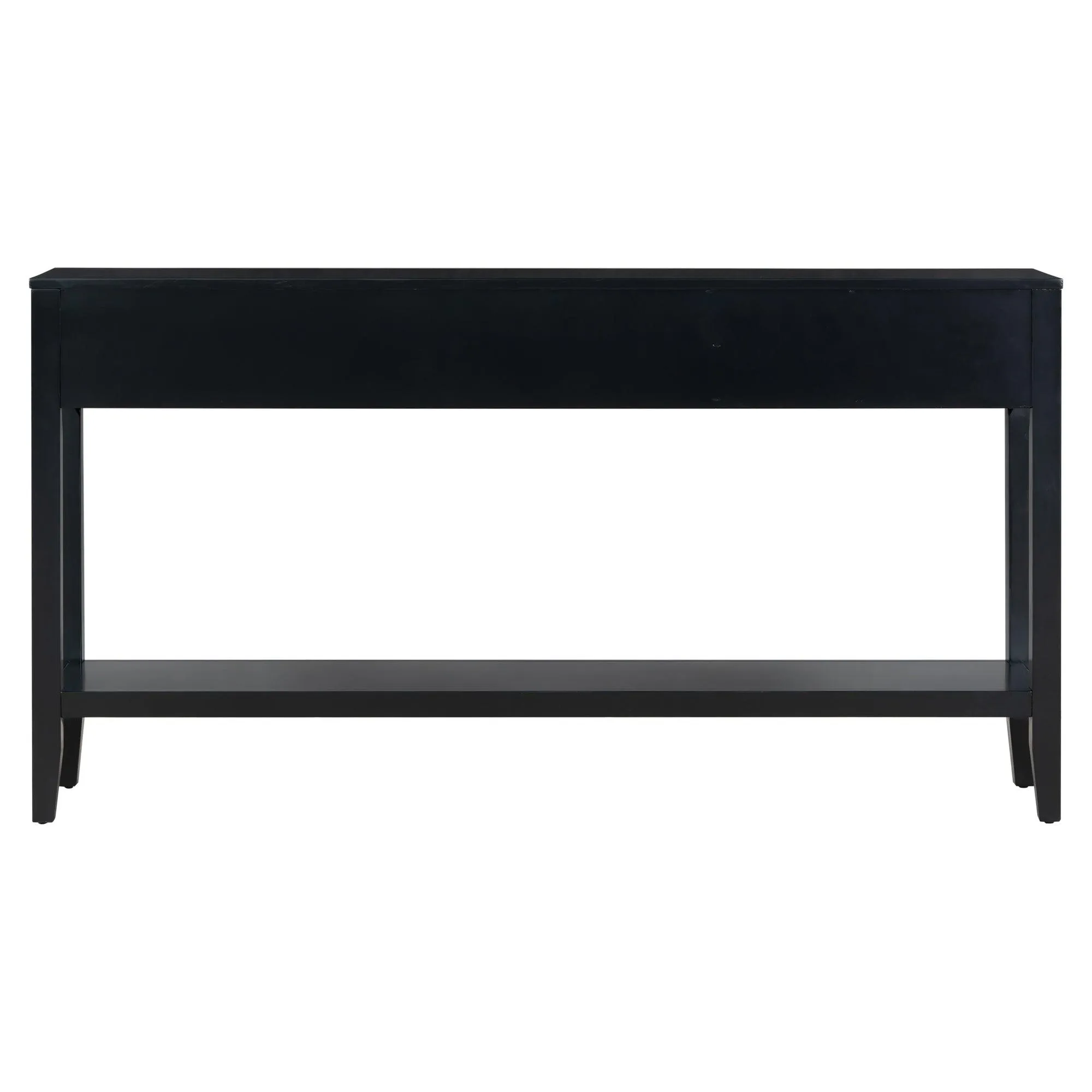 Contemporary Console Table, 3 Drawers, 1 Shelf for Entryway and Hallway