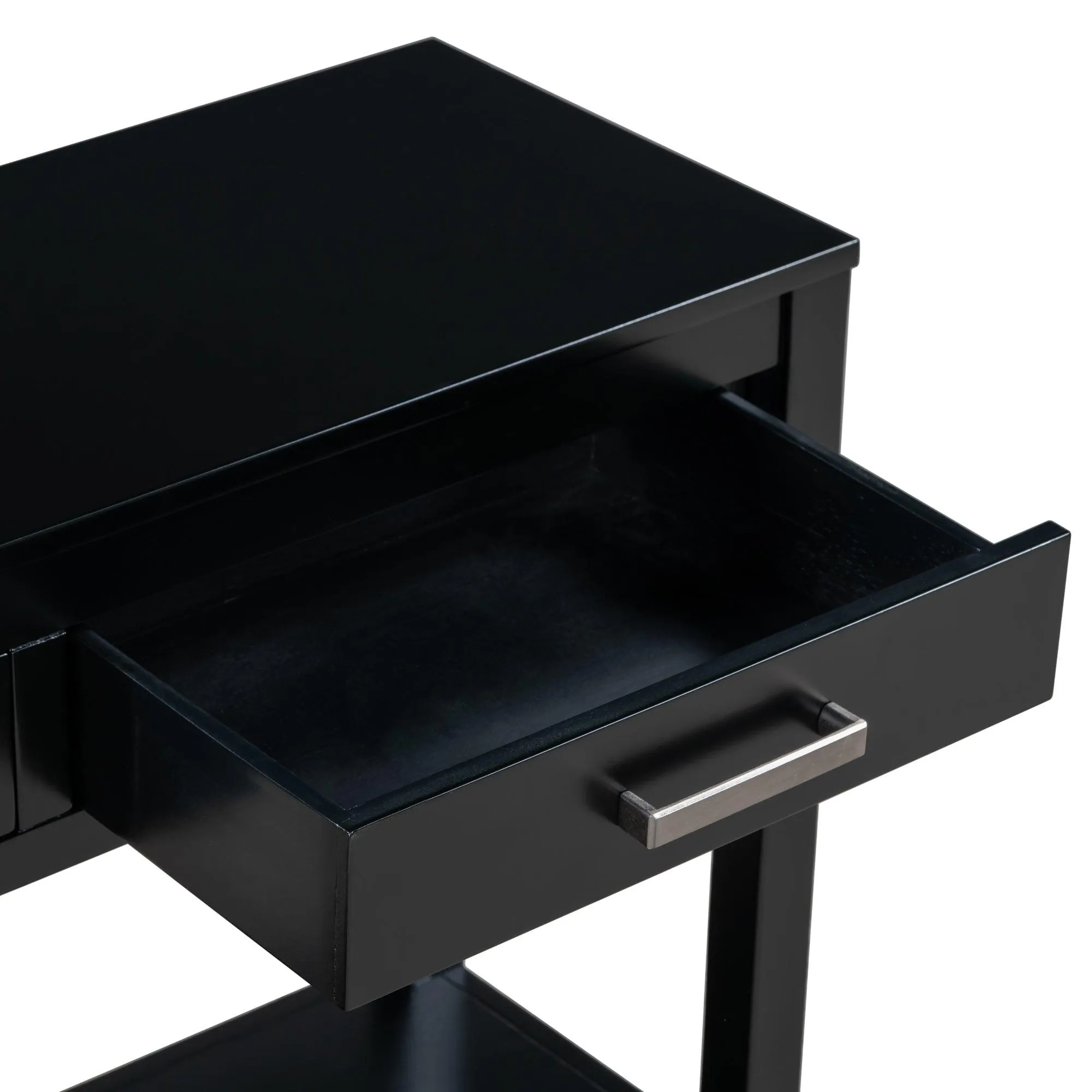 Contemporary Console Table, 3 Drawers, 1 Shelf for Entryway and Hallway