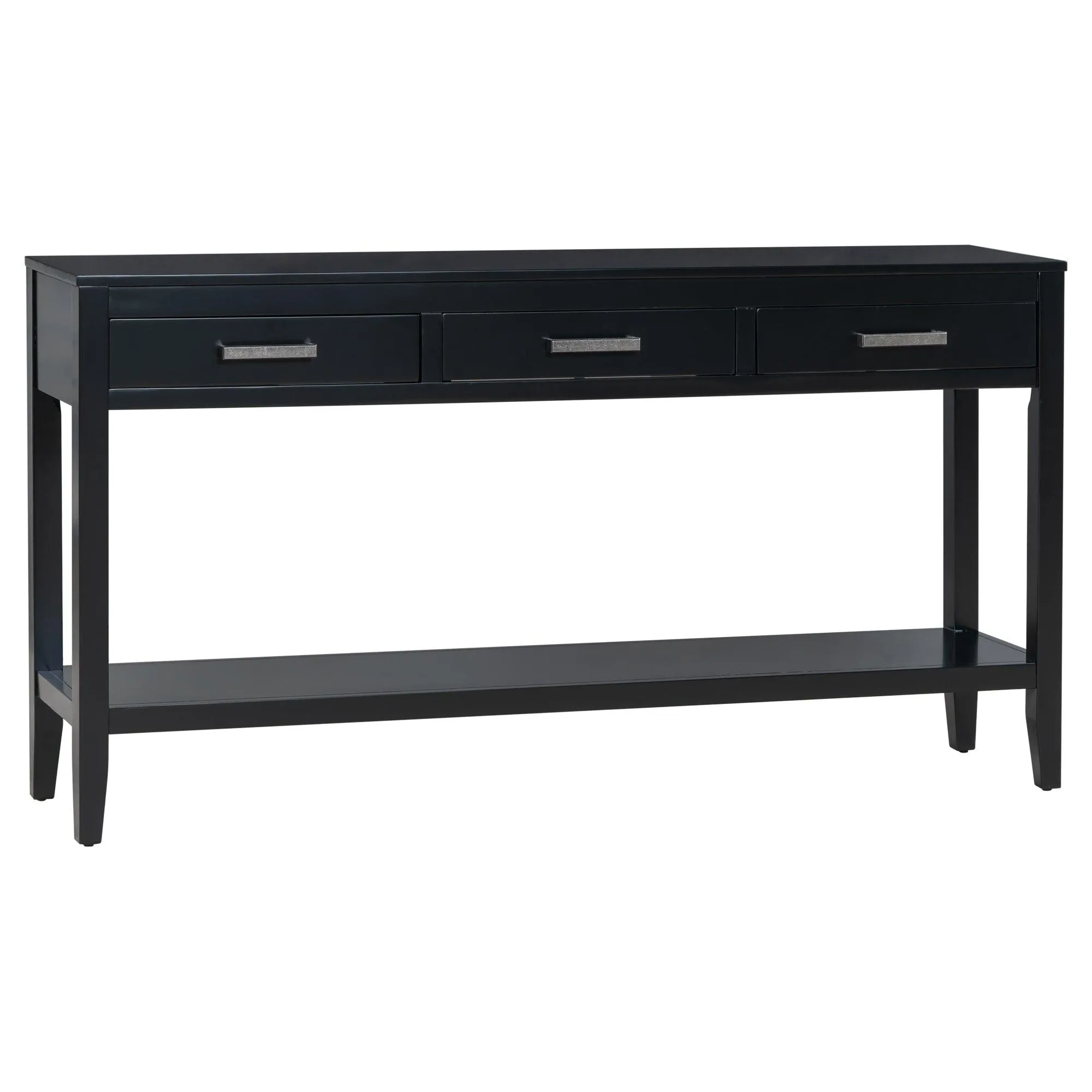 Contemporary Console Table, 3 Drawers, 1 Shelf for Entryway and Hallway