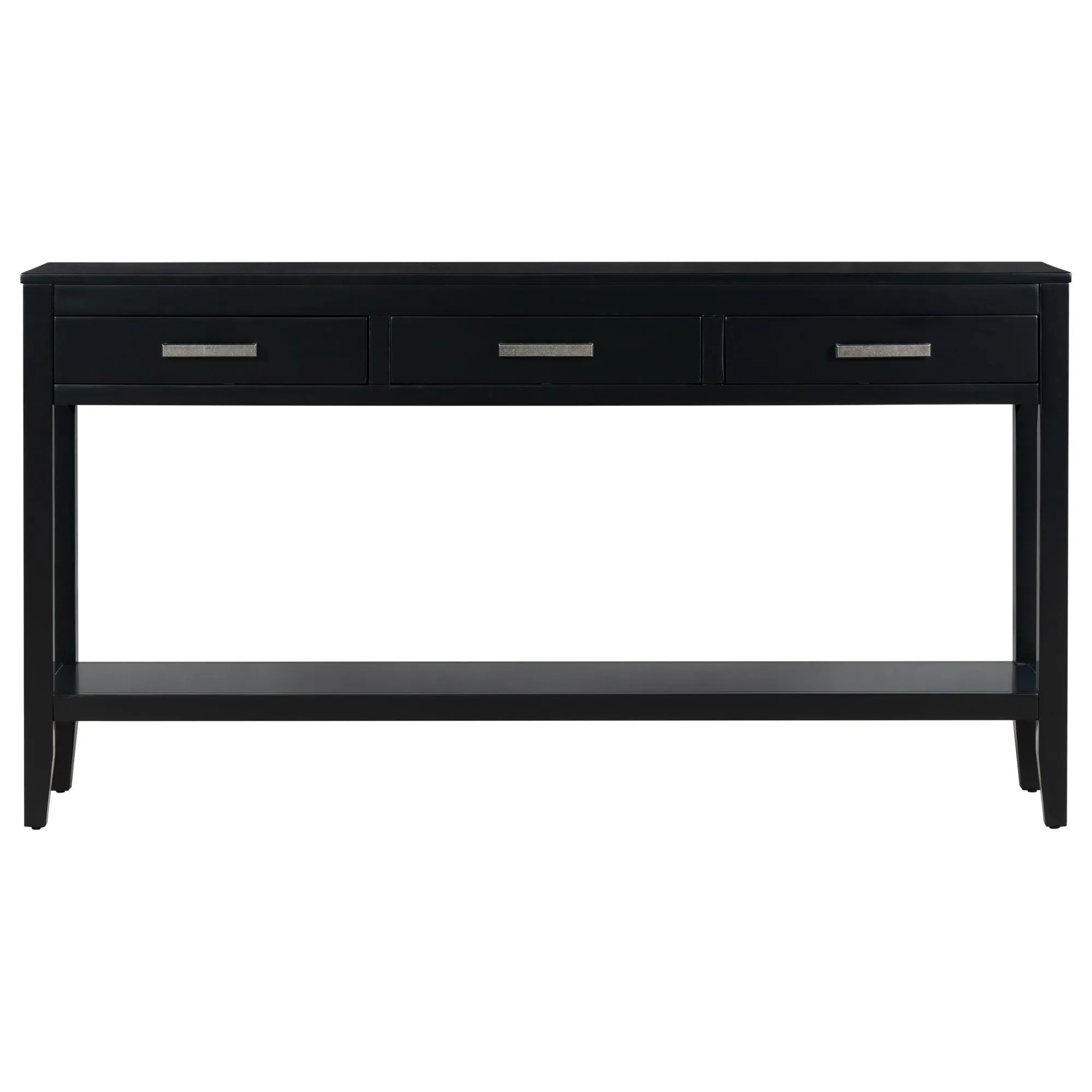 Contemporary Console Table, 3 Drawers, 1 Shelf for Entryway and Hallway