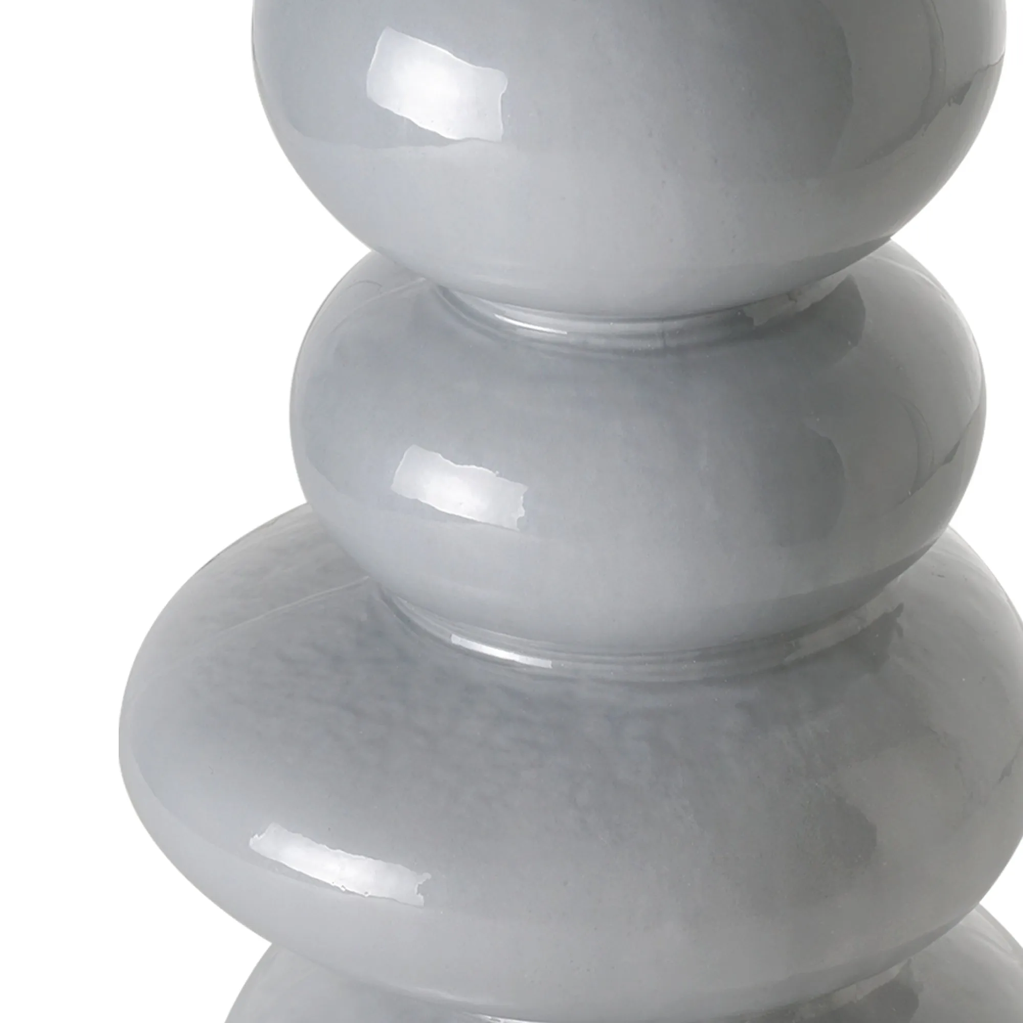 Cool Grey Cairns Glass Vase Set