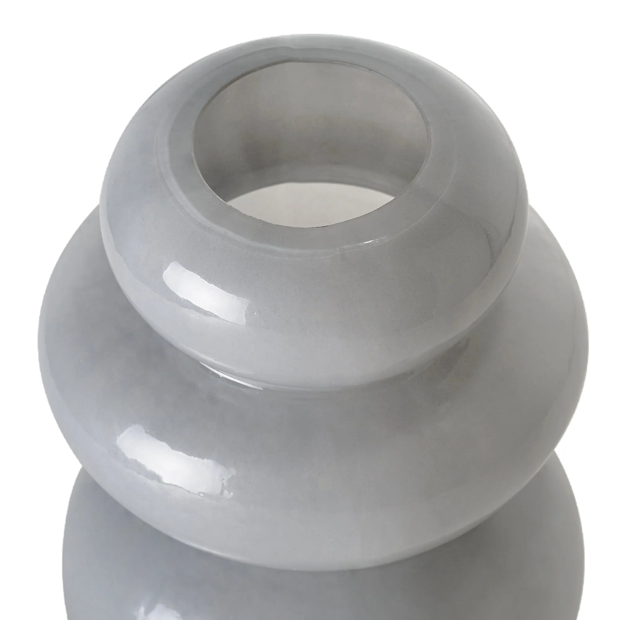 Cool Grey Cairns Glass Vase Set