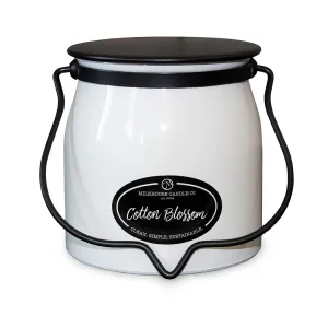 Cotton Blossom 16oz Butter Jar Candle by Milkhouse Candle Co.