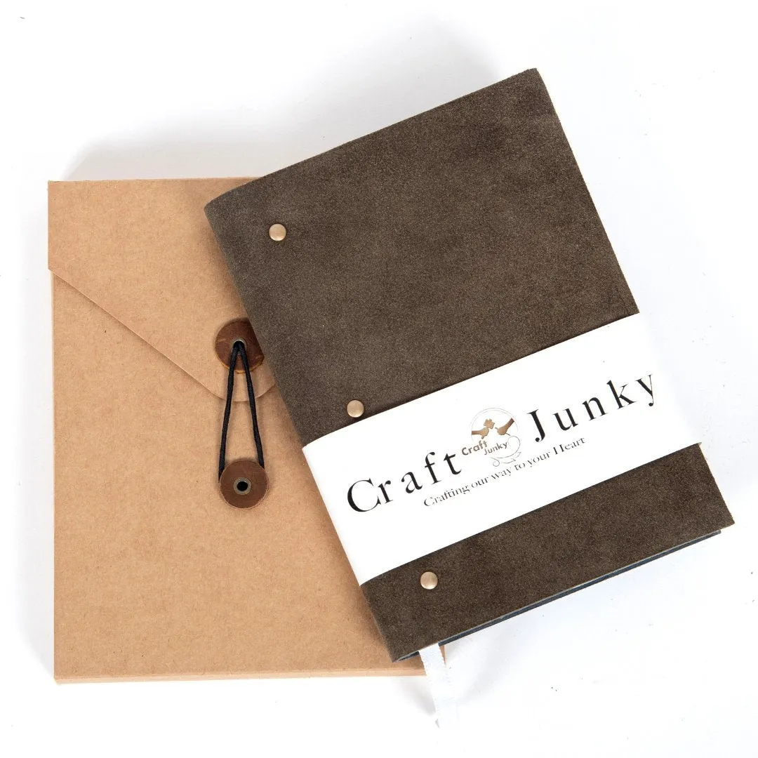 Craft Junky Soft Cover Suede Leather Diary