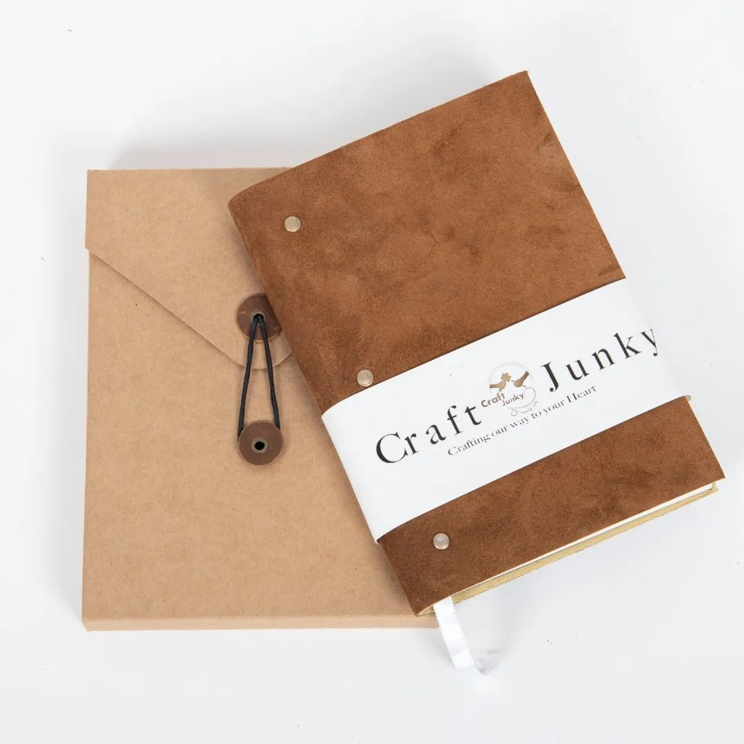 Craft Junky Soft Cover Suede Leather Diary