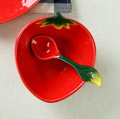 Creative Fruit Bowl Cute Tableware Hand Painted Ceramic Bowl
