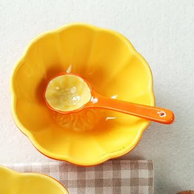 Creative Fruit Bowl Cute Tableware Hand Painted Ceramic Bowl